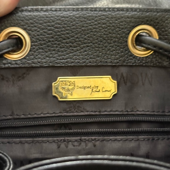 MCM Black and Gold Backpack - Picture 8 of 9